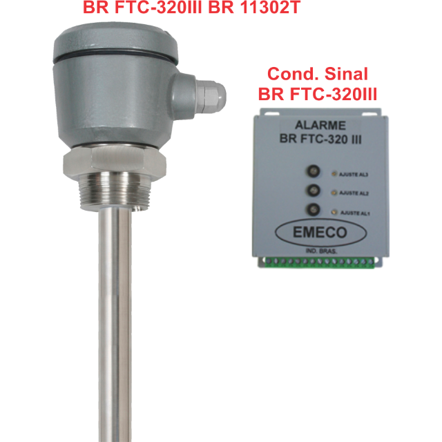 BR FTC-320III Sonda BR 11.302T Sensor de Nível Capacitivo