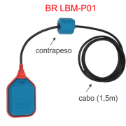 BR LBM-P01 Sensor de Nível Tipo Boia